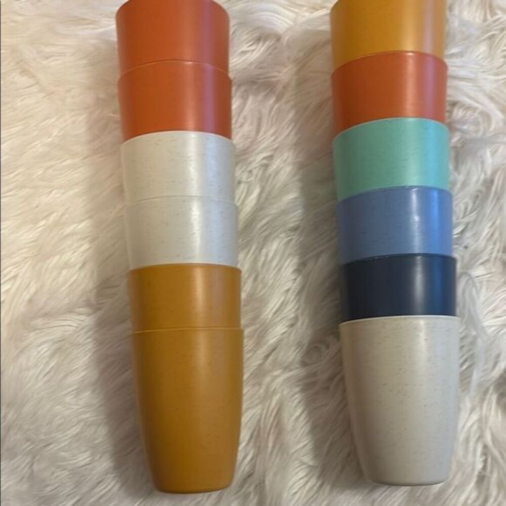 BUNDLE Wheat Straw Cups Set (total 12) - MULTICOLOR
